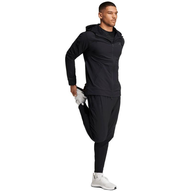 adidas Men's sweatshirt Designed for Training COLD.RDY Full-Zip Hoodie black IN5607 Ruházat
