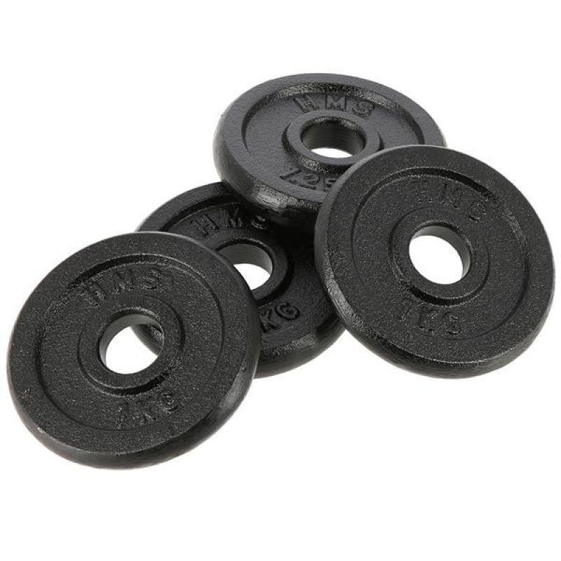 HMS Threaded dumbbell SG01 7 kg fekete edzőfelszerelés 17-59-123