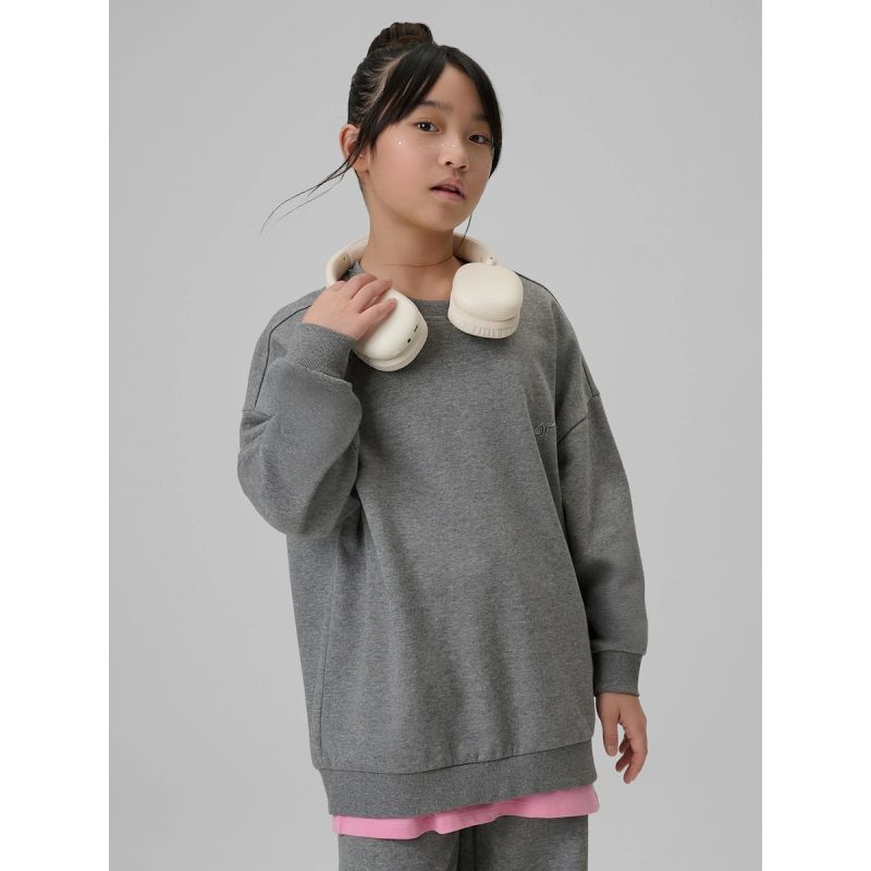 Girls' loose sweatshirt without hood 4F