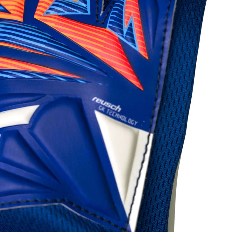 Reusch Attrakt Starter Solid Junior goalkeeper gloves 5672514 kék kapuskesztyű