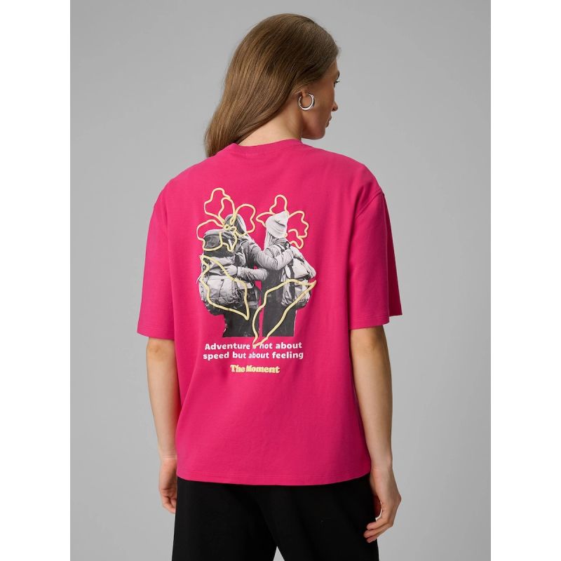 4F Women's loose T-shirt with print póló
