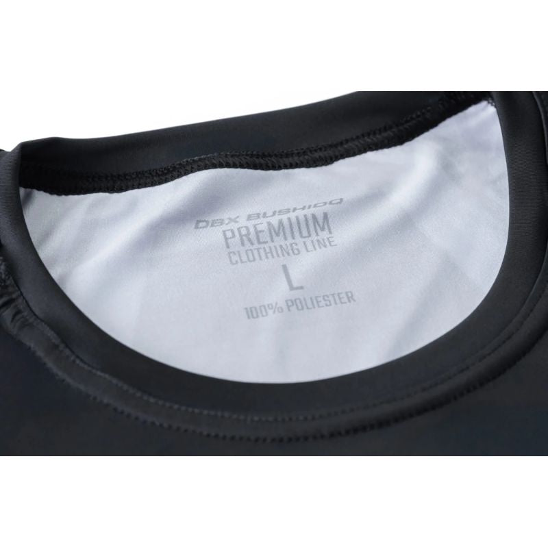DBX Bushido short sleeve rashguard with logo szürke sípcsontvédő RK-01