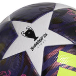 adidas UCL 25/26 Final League J350 Purple and JX9098 fehér futball labda