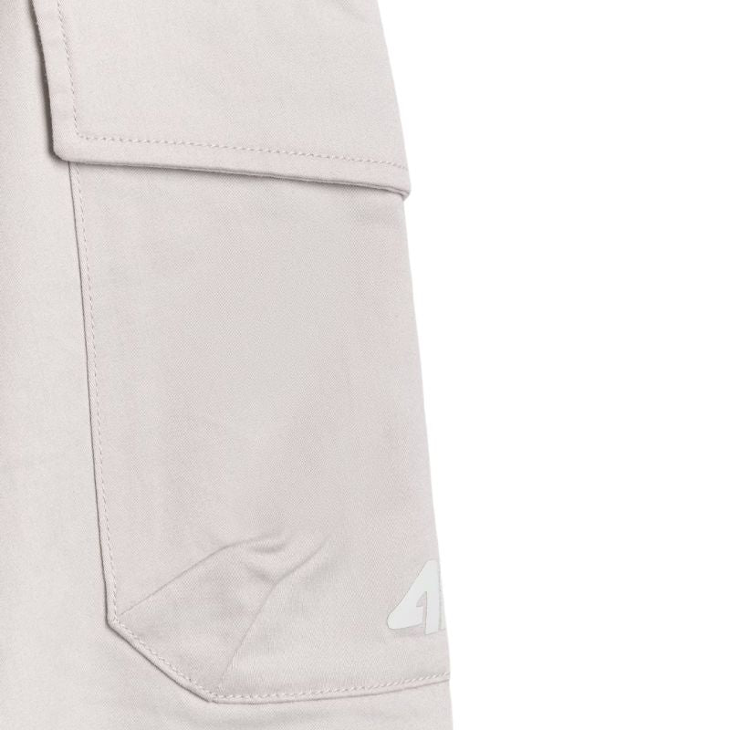 4f Men's trousers CAS M1210 cool light gray 4FWAW25TTROM1210 27S Ruházat