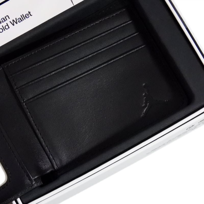 AIR Jordan Jumpman Ingot Bifold Black Leather Wallet - uniwersalny wallets