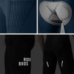 Rockbros Men's Cycling Bib with Pad Size S - Dark Blue niebieski \ s short