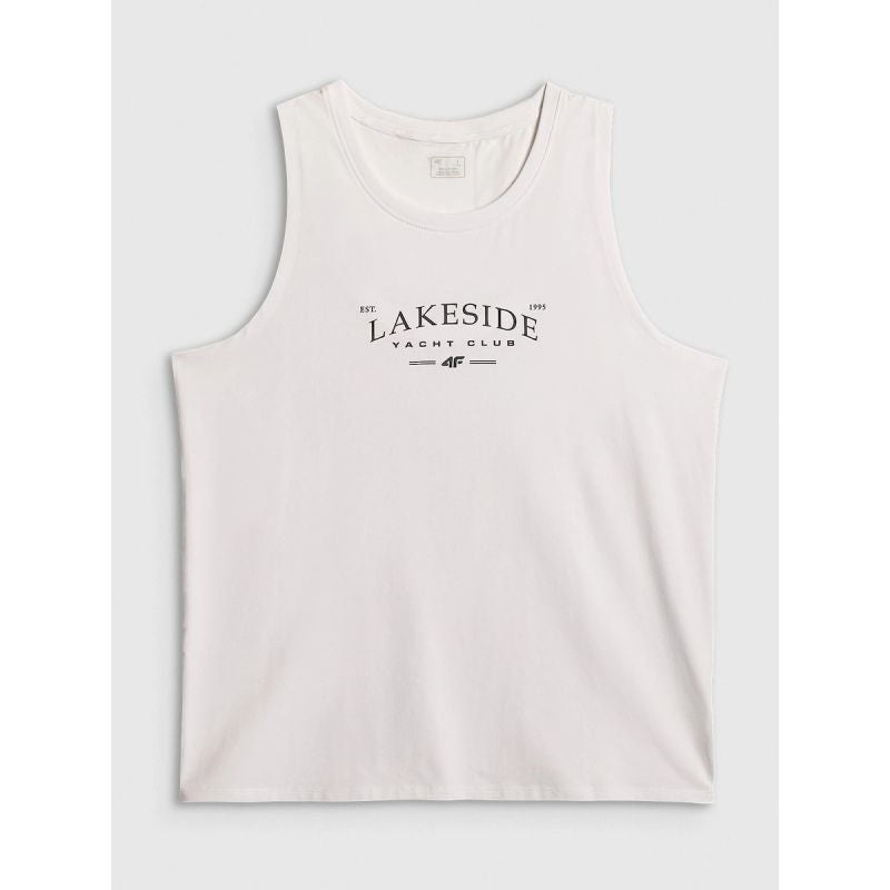 4F Men's regular sleeveless T-shirt with print póló