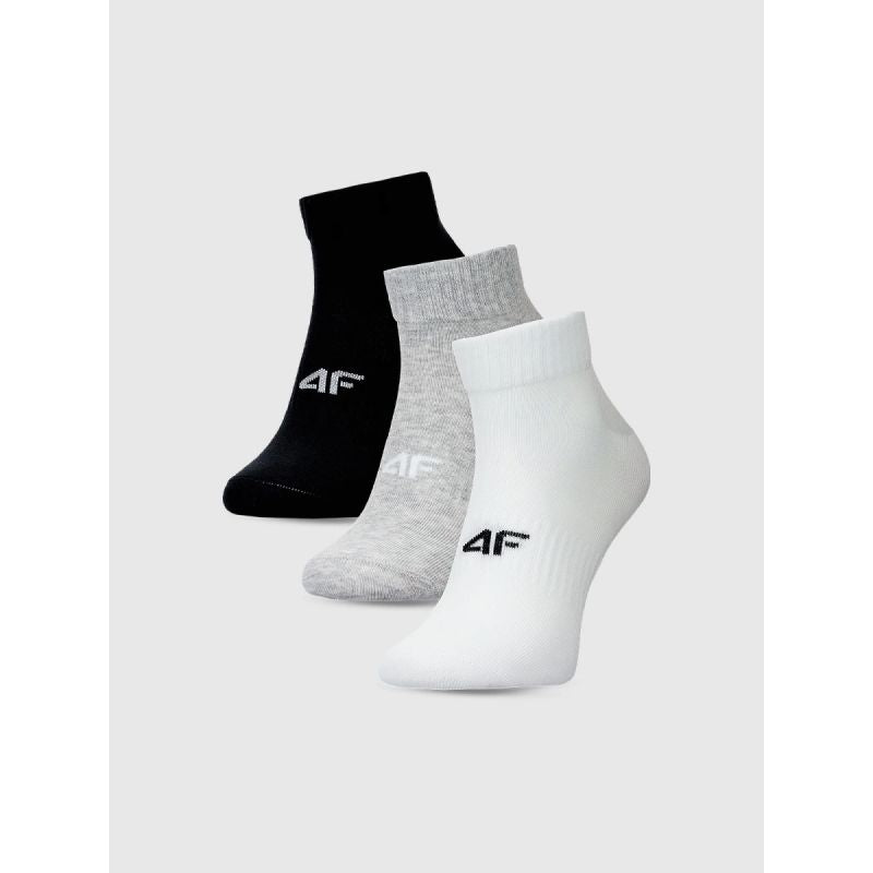 4f Women's casual ankle socks (SET OF 3) 4FWMM00USOCF448-94S General