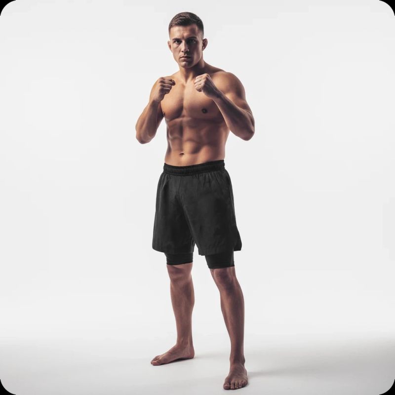 DBX Bushido Black MMA with Leggings fekete short