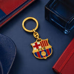 FC Barcelona original coat of arms keychain licensed złoty póló B6006