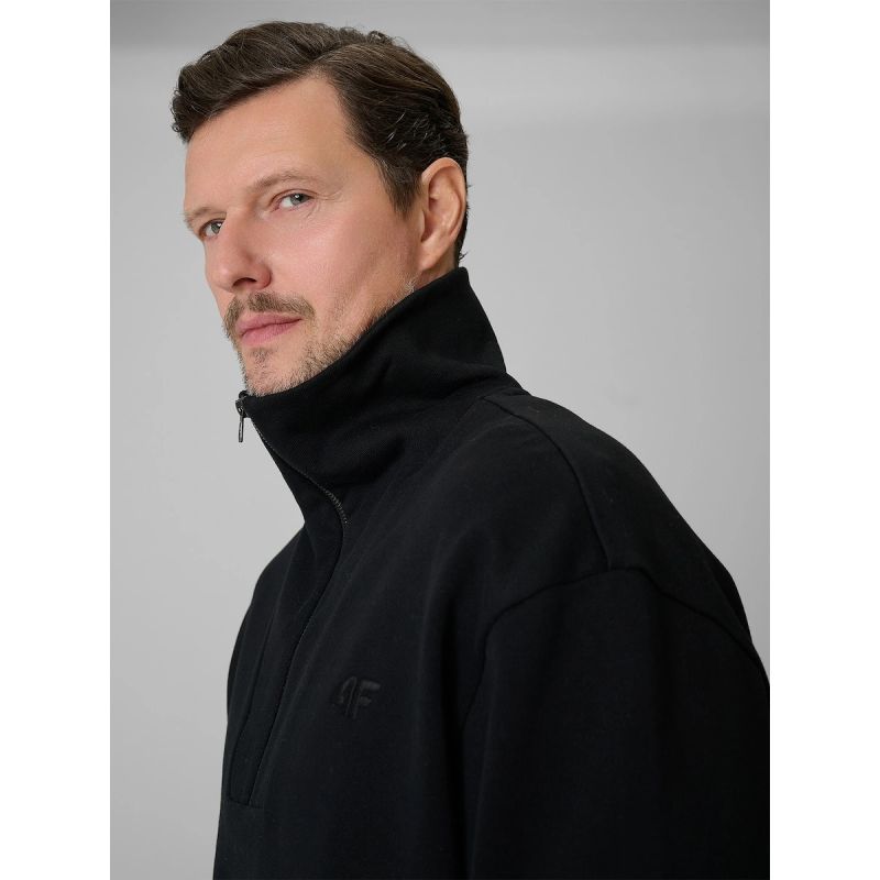 Men's regular sweatshirt without hood 4F