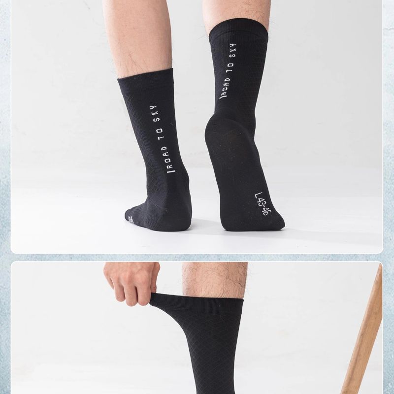 Rockbros 49210016001 ROAD TO SKY Cycling Socks 36-38 cm - Black 36-38 cm \ czarny ruházat