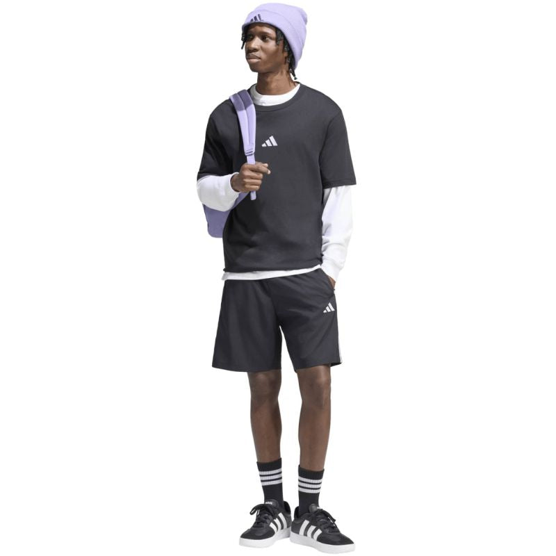 Adidas Men's Essentials 3-Stripes Chelsea Lite Woven Shorts fekete ruházat KY6510