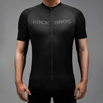 Rockbros 15120002005 Cycling Jersey with Sleeves - Black fekete short
