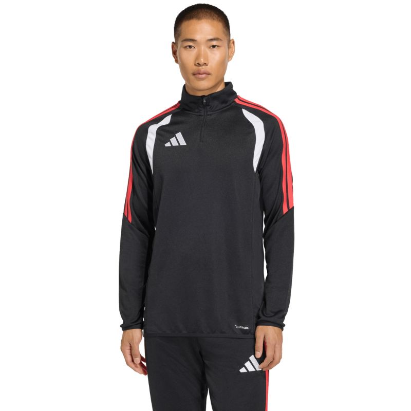 Men's adidas Tiro 26 League Training Top Black, White, and Red JY9697 piros pulóver