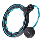 HMS Hhm17 Hula Hop Black/Turquoise With Magnets And Weight + Counter fekete edzéssegítő 17-44-589