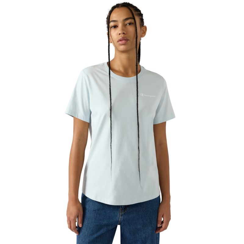 Champion Women's Sleeve T-shirt, Sky 118408 BS224 kék short
