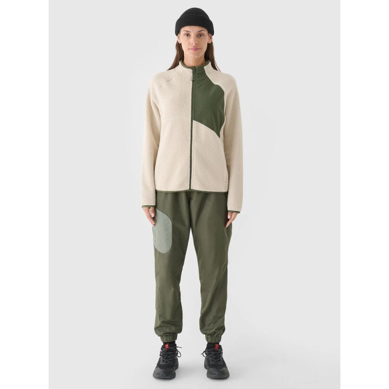 Women's sherpa fleece with stand-up collar 4F 4FRAW24TFLEF362-12S pulóver