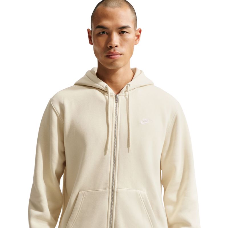 Nike Club BB FZ Hoodie Light khaki kapucnis pulóver