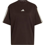 Adidas Women's Essentials 3-Stripes Boyfriend T-shirt Dark Brown 2xs ruházat KX0794
