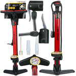 Dunlop WORKSHOP BICYCLE PUMP 230 PSI (16 Bar) WITH MANOMETER RED piros pumpa GSP-573779