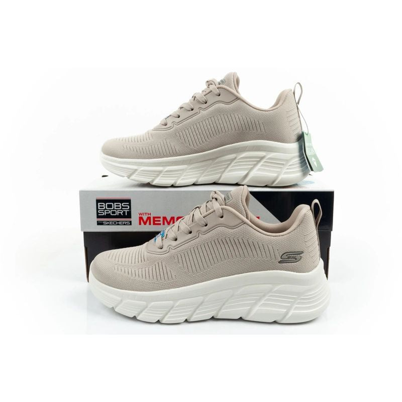 Skechers Bobs B Flex women's sneakers, fashionable beige bézs tornacipő
