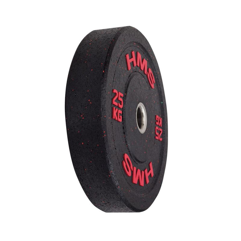 HMS RED BUMPER Olympic Plate 25 kg fekete póló 17-61-029