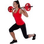 Pure 2 Improve Composite Folding Barbell 20kg 130cm fekete training equipment