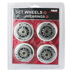 PU 80x24 82A WHITE (4 pcs.) + ABEC-7 (8 pcs.) NILS EXTREME SET