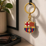 FC Barcelona original coat of arms keychain licensed złoty póló B6006