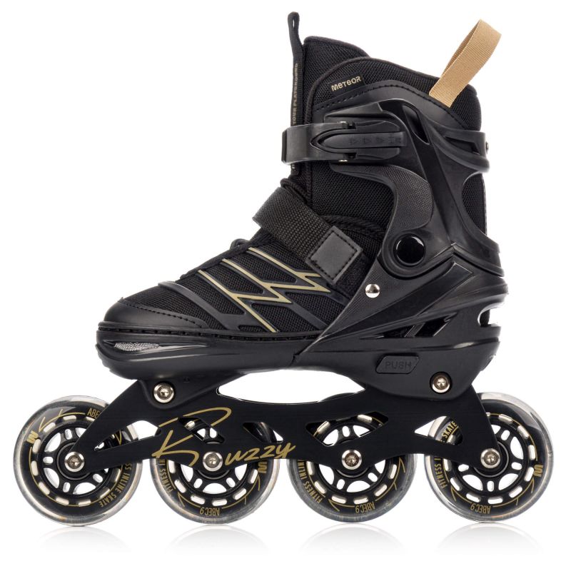 Meteor L 38-43 Buzzy Roller Skates Black/Gold
