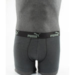 Puma Men's Boxer Briefs 9-Pack Black Gray Khaki Comfortable Cotton Alsónemű szürke