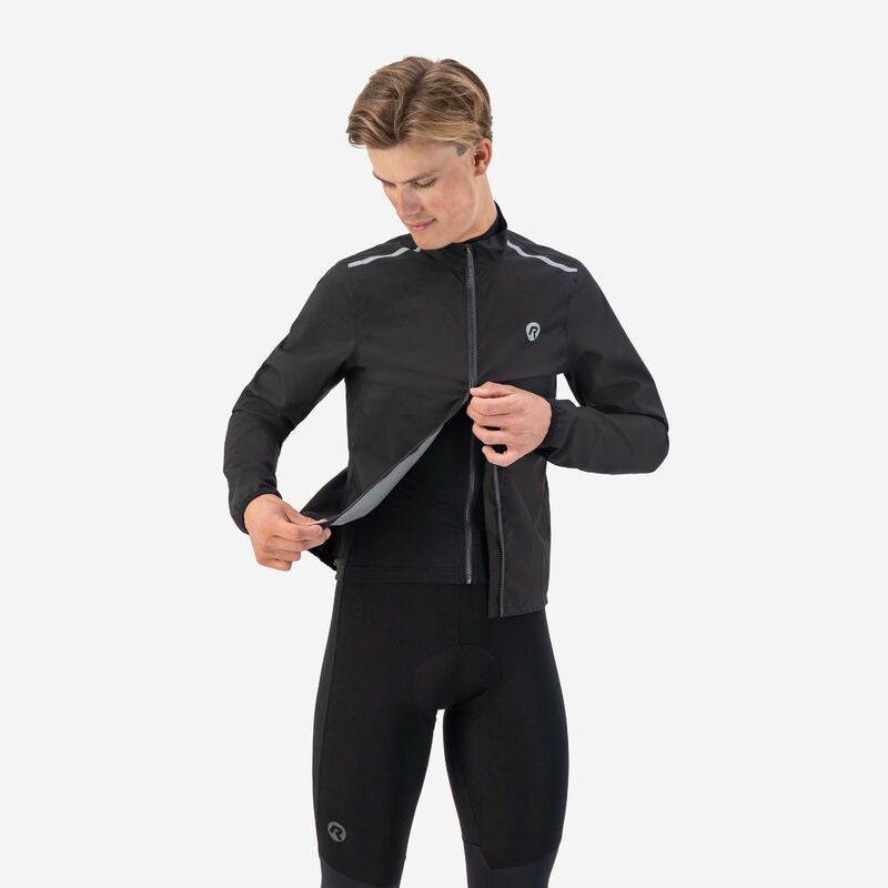 Rogelli DISTANCE rain 3XL fekete dzseki