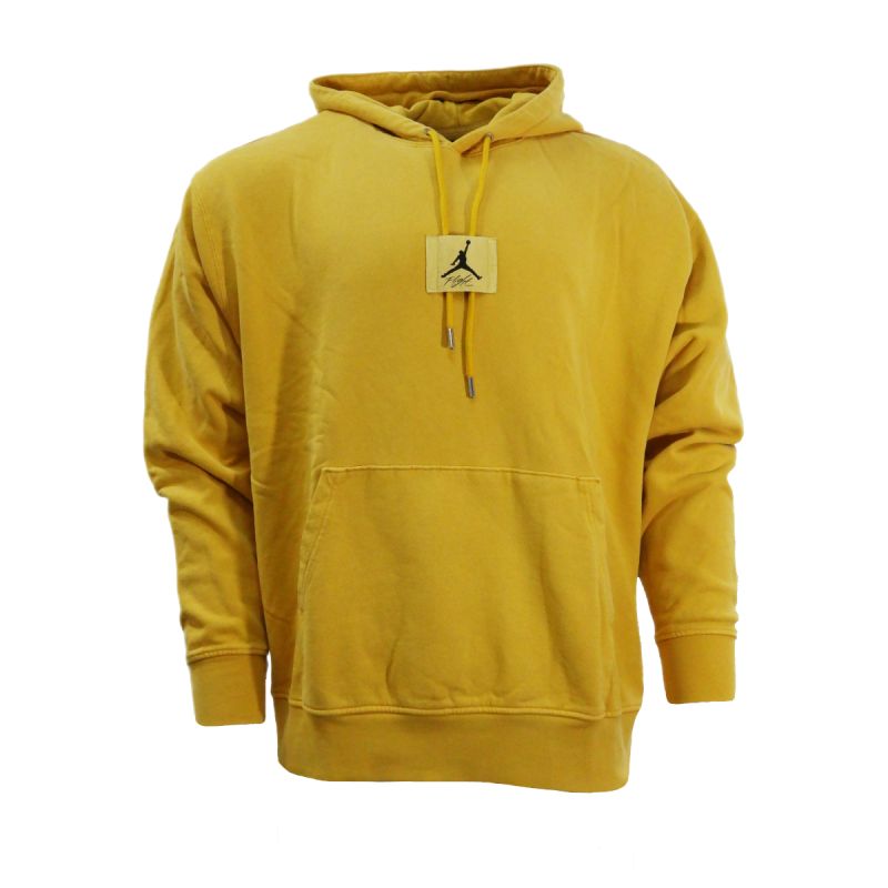 AIR Jordan Essentials Statement Fleece Washed Pullover Hoodie Yellow Ocher - sárga pulóver