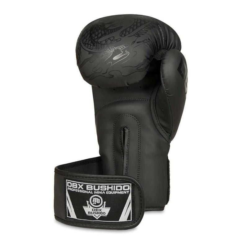 DBX Bushido 8oz Boxing Gloves - Black Dragon - Valor Series fekete kesztyű