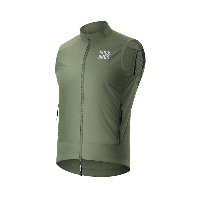 Rockbros Windproof Vest Spring/Autumn Size XS - Green zielony \ xs vests
