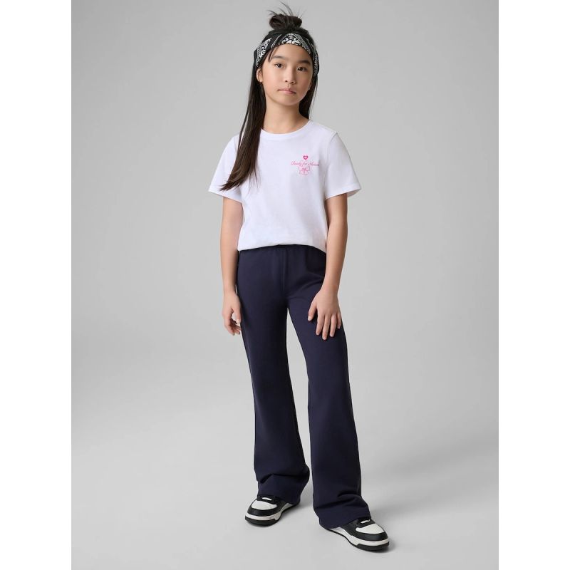 Girls' sweatpants with flared legs 4F