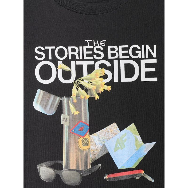 4F Men's regular printed T-shirt póló 4FRSS26TTSHM3811-20S