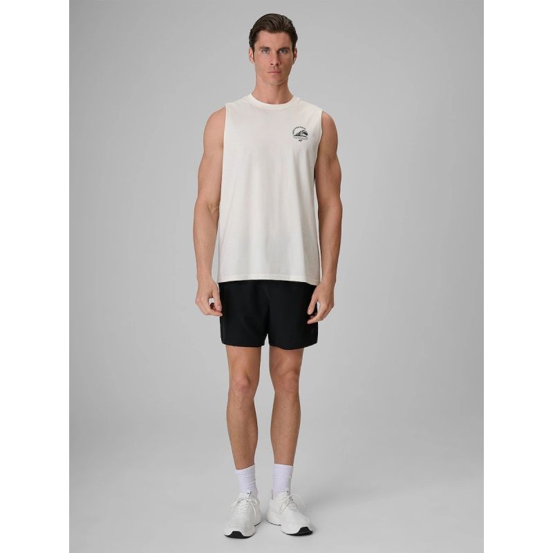 4F Men's relaxed sleeveless T-shirt with print póló
