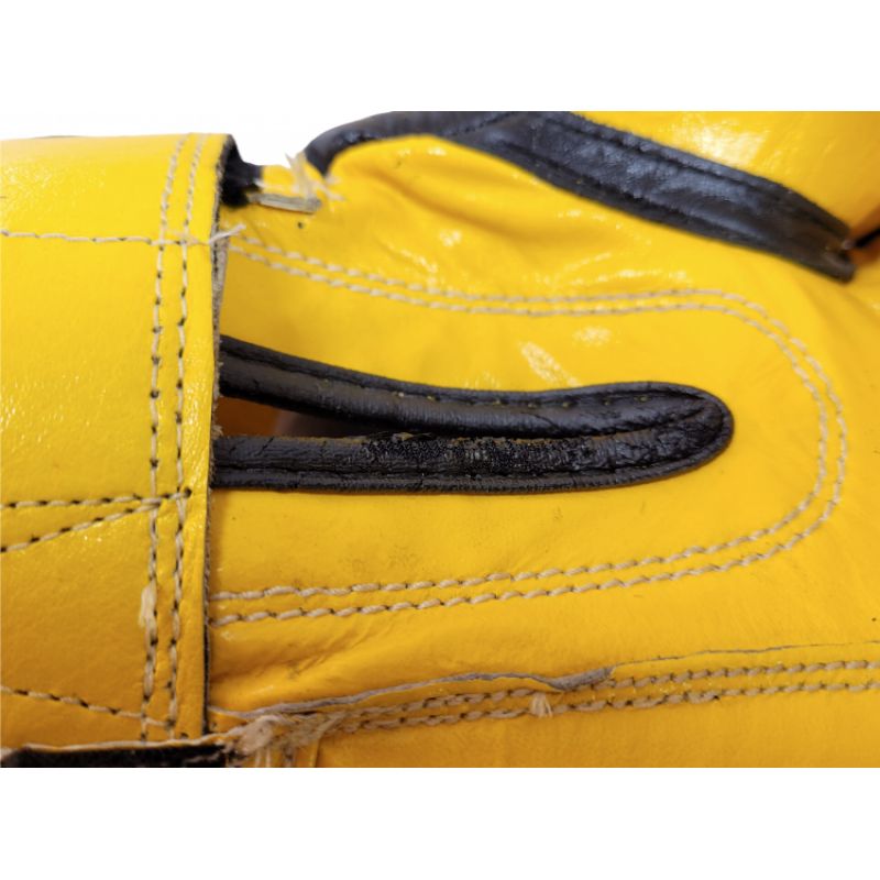 TOP TEN (W) FIGHT RTT-2 Boxing Gloves 10 oz Black and Yellow sárga kesztyű