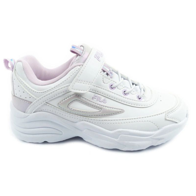 Fila Skye V children's sports for girls with velcro, fehér cipő