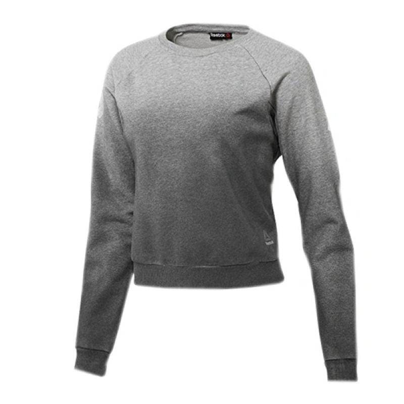 Reebok Yoga Cover UP Sweatshirt Gray szürke pulóver
