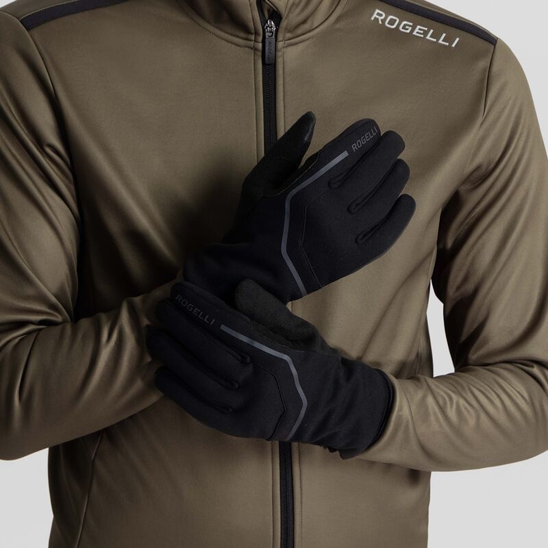 Rogelli APEX winter gloves black 2XL fekete kesztyű