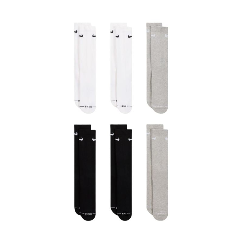 Nike Everyday Elevated Socks 6 Pairs White, Black, 903 38-42.5 szürke ruházat 15892638-42