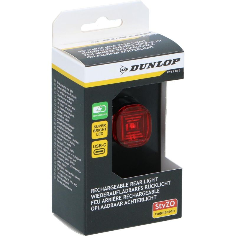 Dunlop Led Usb-C Bike Rear Light Certified kiegészítő GSP-334547