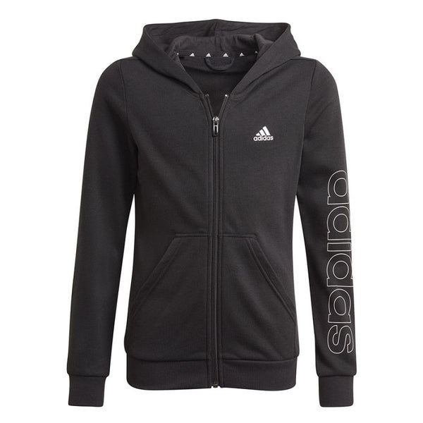 Adidas Essentials Logo Full-Zip Hoodie Jr GN4050 Kapucnis pulóver