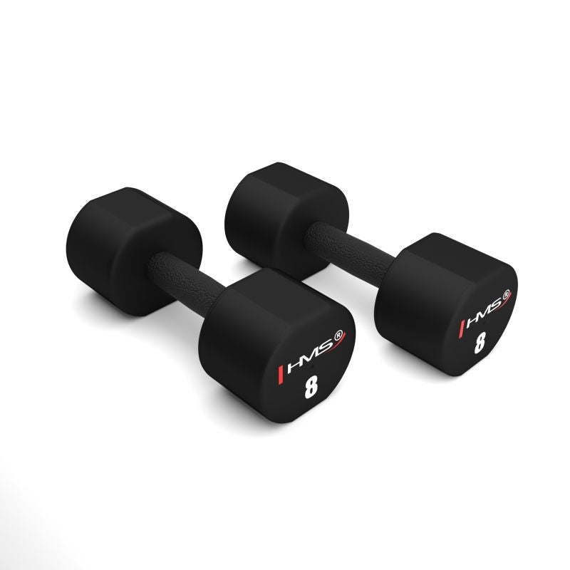 HMS HPT08 2 x 8 KG POLYURETHANE TPU Dumbbells súlyzó 17-66-217