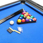 Enero 4-IN-1 MULTIGAMING TABLE BILLIARDS TABLE TENNIS HOOK-UP DINING TABLE .1x81.3CM fekete table games, tables