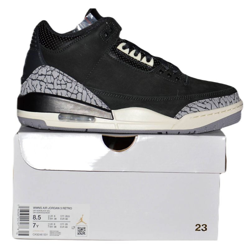 AIR Jordan 3 Retro Off Noir Sneakers - cipő