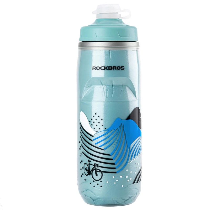 Rockbros thermal bottle 35210024001 kék bottle, training equipment
